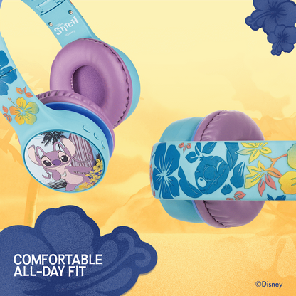 Disney Stitch Bluetooth Padded Headphones with dB Switch Function