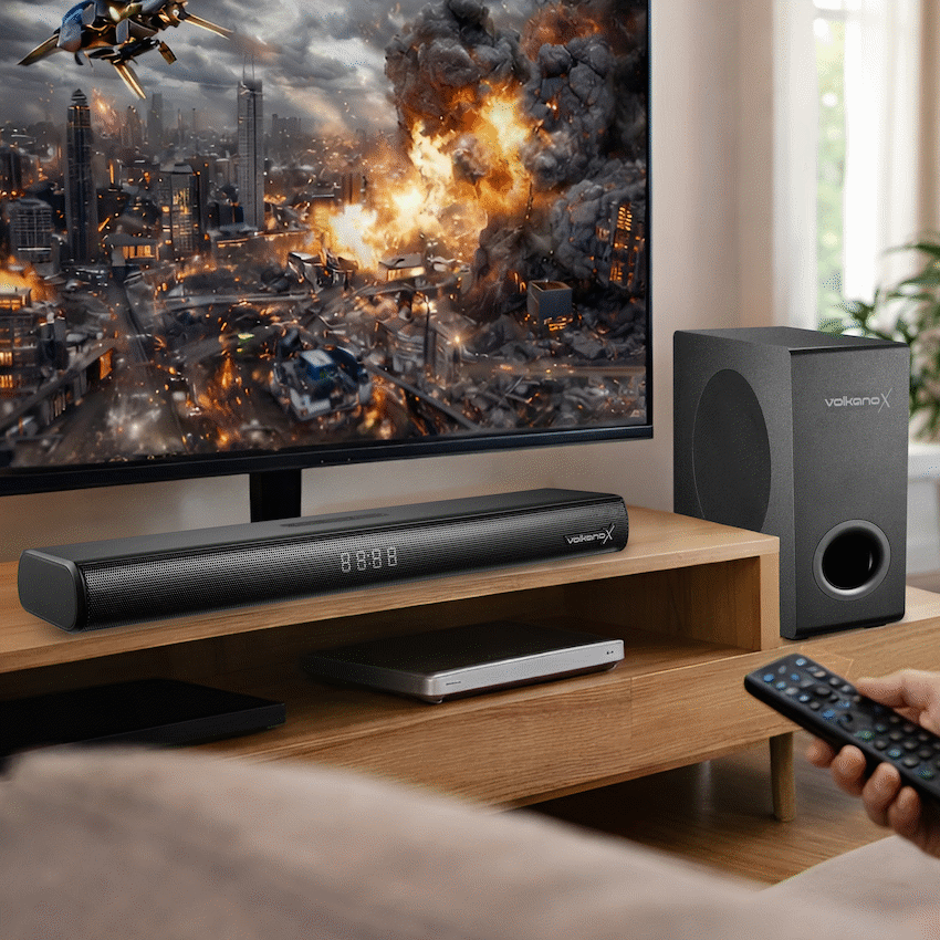 VolkanoX Empire 2.1 Soundbar with Wireless Sub-Woofer