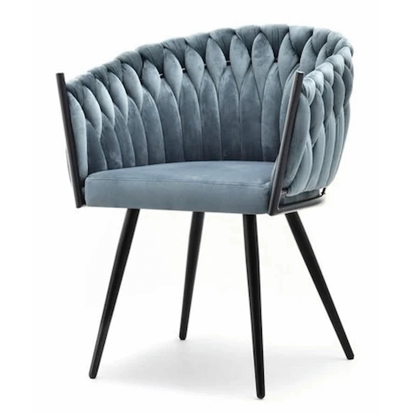 Opulent Casual Chair Hazy Blue - Single