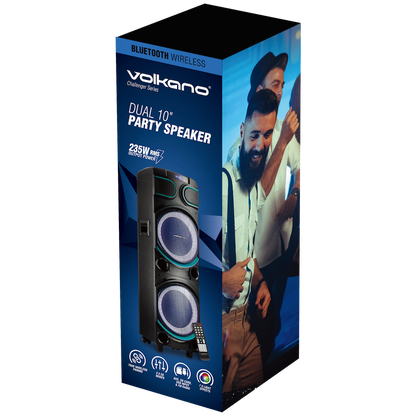Volkano Challenger series Dual 10" Party Speaker
