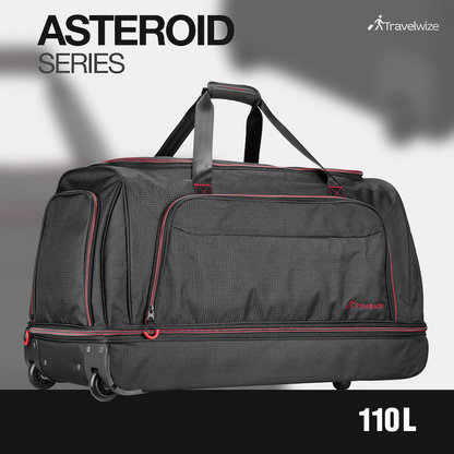 Travelwize Asteroid Trolley Duffle - Black/Red