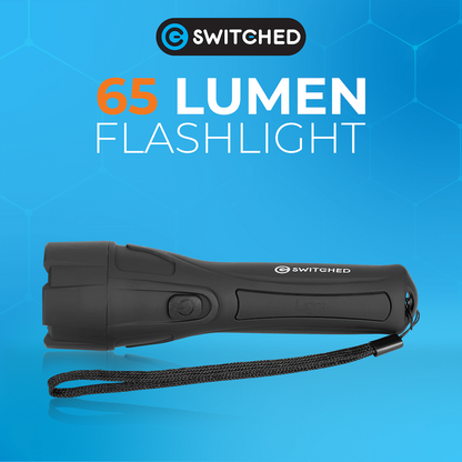 Switched 65 Lumen Flashlight - Black