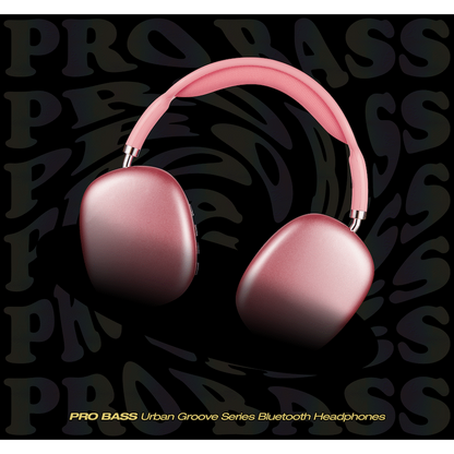 Pro Bass Urban Groove Series Bluetooth Headphones - Pink