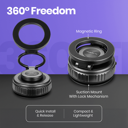 Volkano Magnoire Series Magsafe Phone Mount - Black