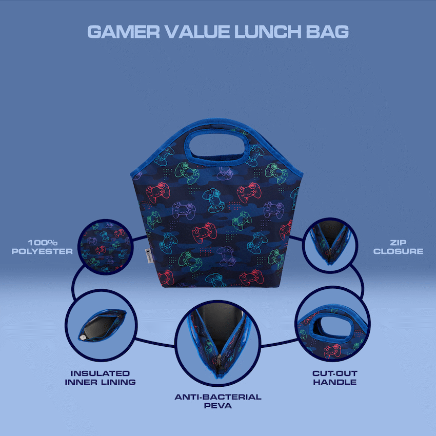 Quest Gamer Lunch Bag Navy