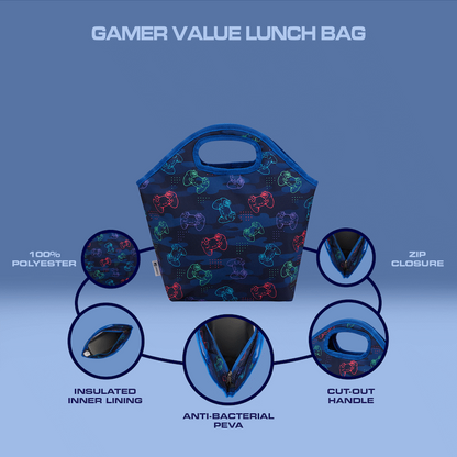 Quest Gamer Lunch Bag Navy
