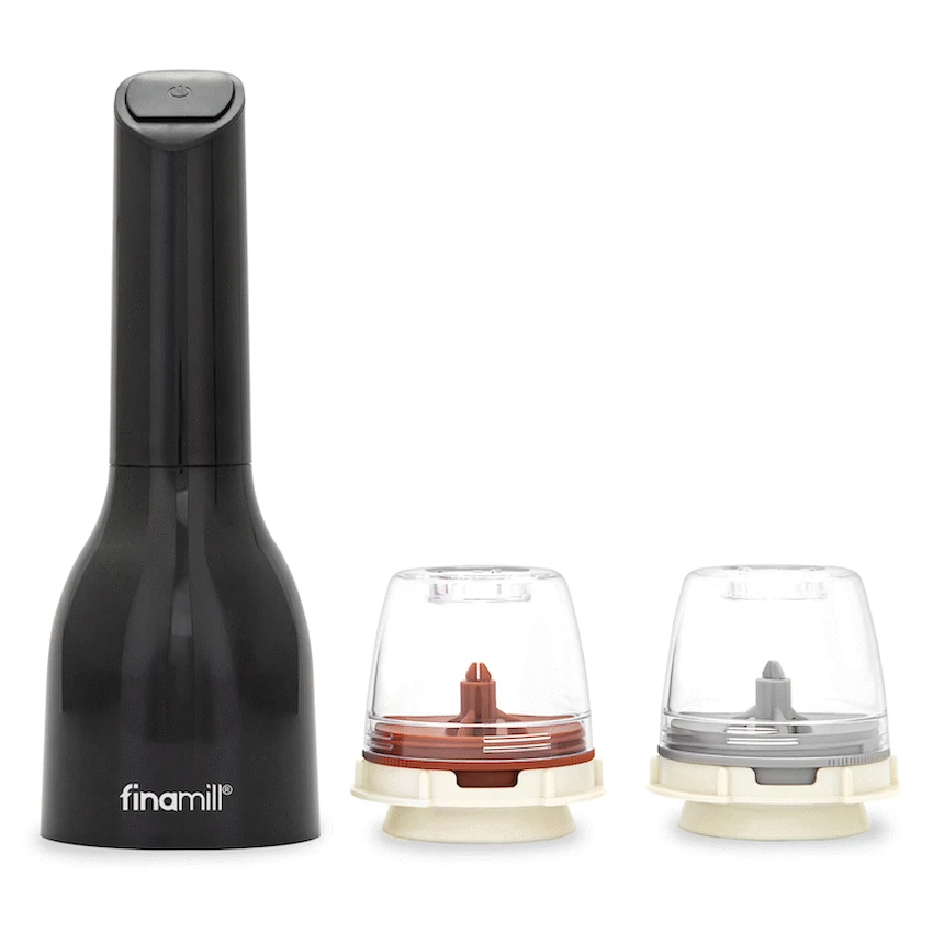 Finamill Battery-Operated Grinder - Midnight Black