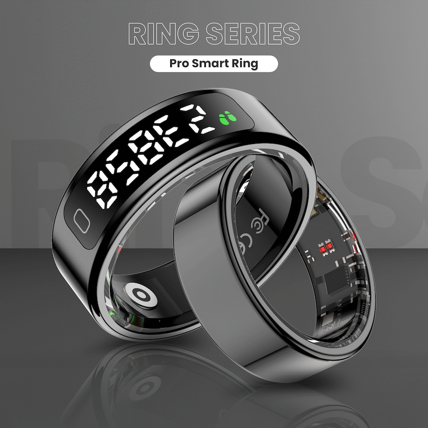 Volkano Ring Series Ring Pro Smart Ring with Charging Case - 19.9mm