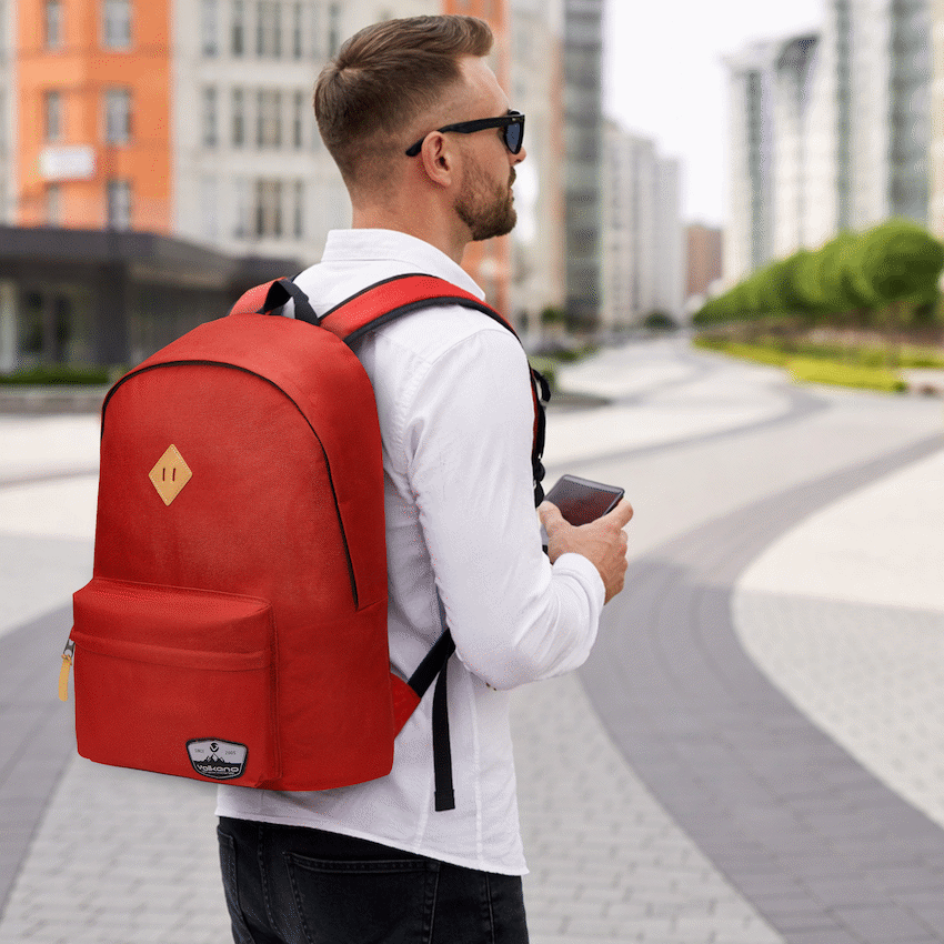 Volkano Distinct 15.6" Laptop Backpack - Red