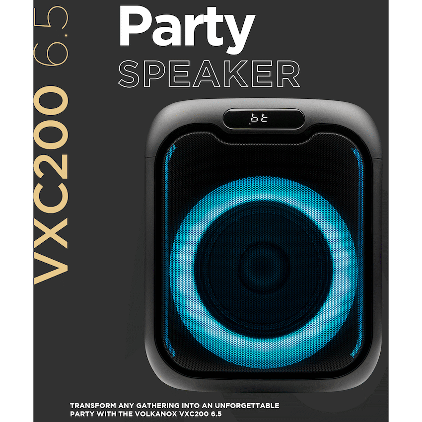 VolkanoX VXC200 6.5" Party Speaker - Black