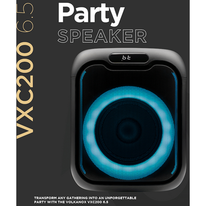 VolkanoX VXC200 6.5" Party Speaker - Black