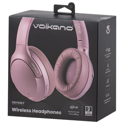 Volkano Odyssey ANC Bluetooth Wireless Headphone - Rose Gold