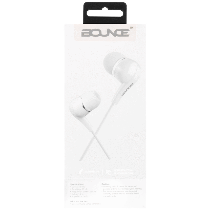 Bounce Hustle earphones white