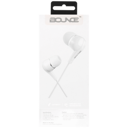 Bounce Hustle earphones white