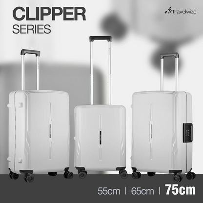 Travelwize Clipper PP 75cm 4-Wheel Spinner Luggage Nardo Grey