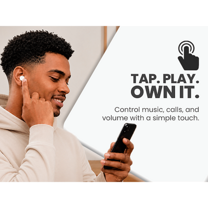 Volkano Scorpio Series True Wireless Earphones - White