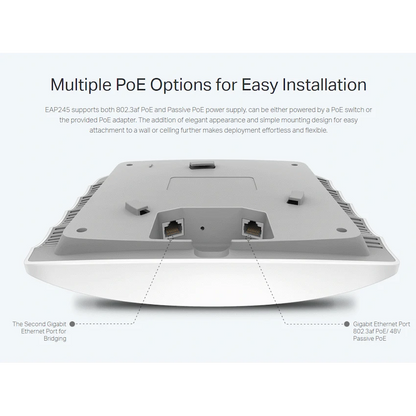 TP-Link EAP245 AC1750 Dual-Band Ceiling-Mount Access Point