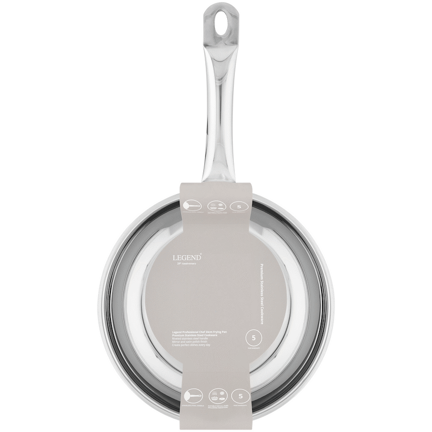 Legend Prof Chef 24cm Stainless Steel Frying Pan ( Order in Qty of 1)