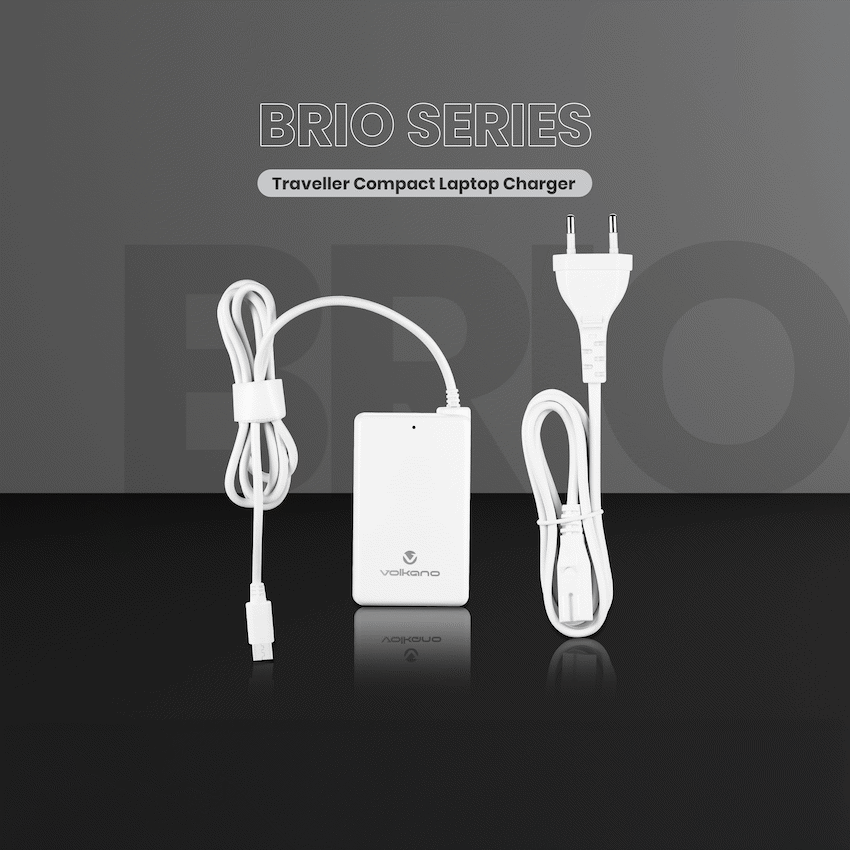 Volkano Brio Traveller Compact 65w GaN Laptop Charger