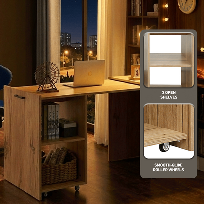 Everfurn Adaptive Desk - Brown