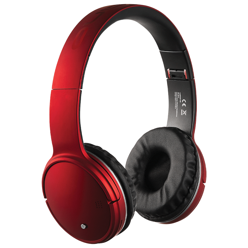 Volkano Cosmic Series Bluetooth Headphones - Red