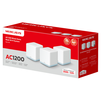TP-Link Mercusys Halo H30 (3-Pack) AC1200 Whole Home Mesh Wi-Fi System