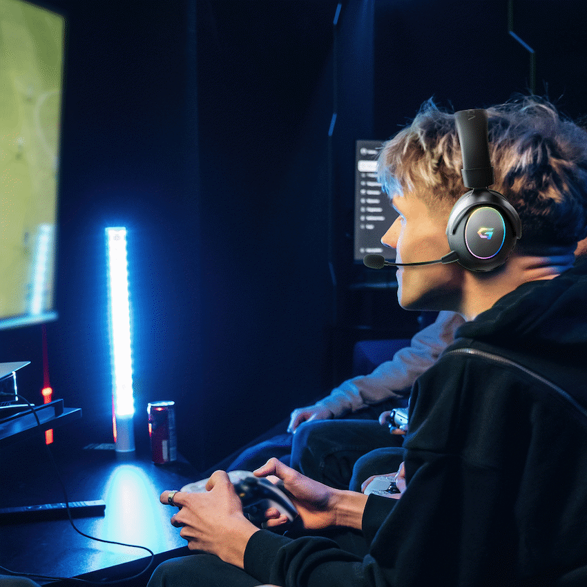 Volkano gaming Helm X1 Pro Wireless Gaming headphone with Tri-mode and ENC mic
