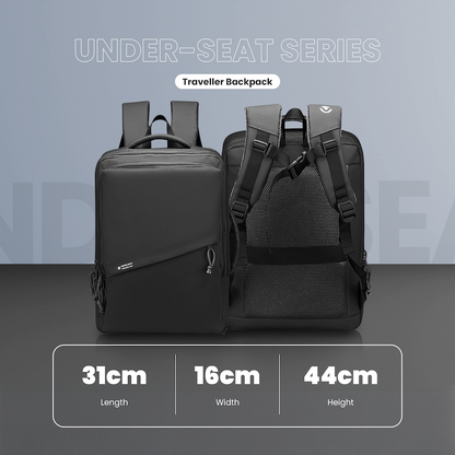Volkano Under-Seat Traveller Backpack Black