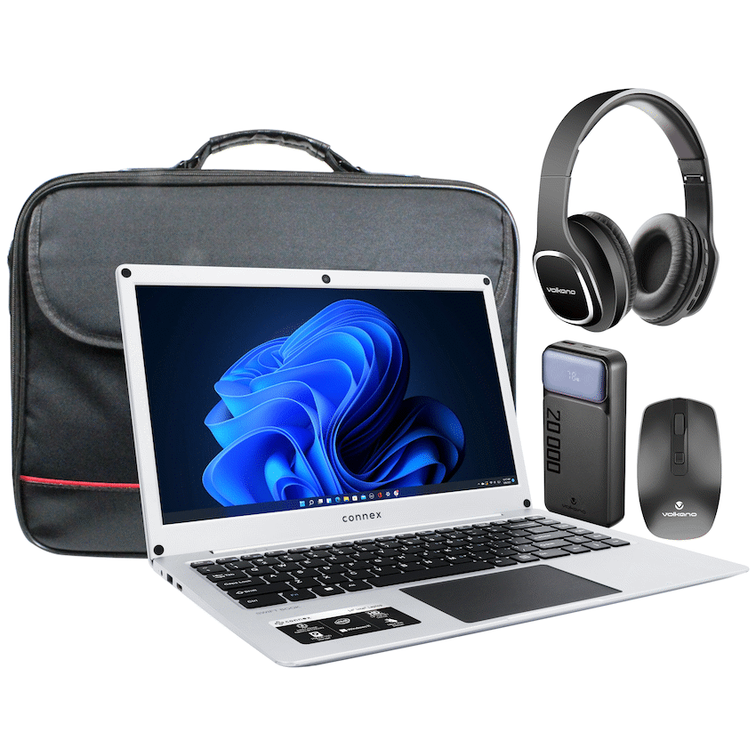 Connex Laptop 14 Celeron 4/128 SSD All I Need Bundle