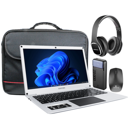 Connex Laptop 14 Celeron 4/128 SSD All I Need Bundle