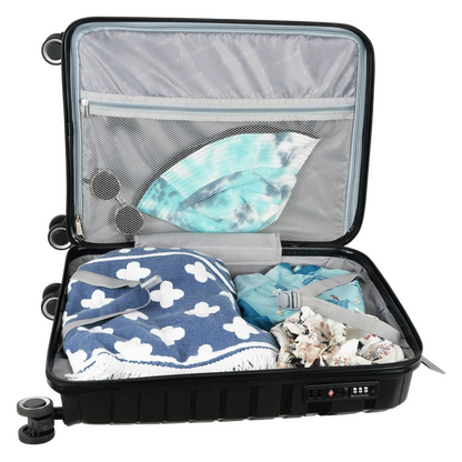 Travelwize Java PP 4-Wheel Spinner 55cm Luggage - Black