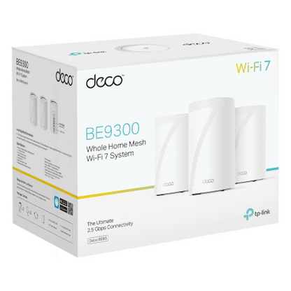 TP-Link Deco BE65 (3-Pack) BE9300 Whole Home Mesh Wi-Fi 7 System