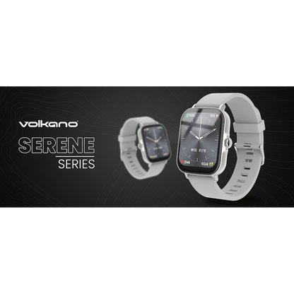 Volkano Active Tech Serene series Watch with heart rate monitor - Silver