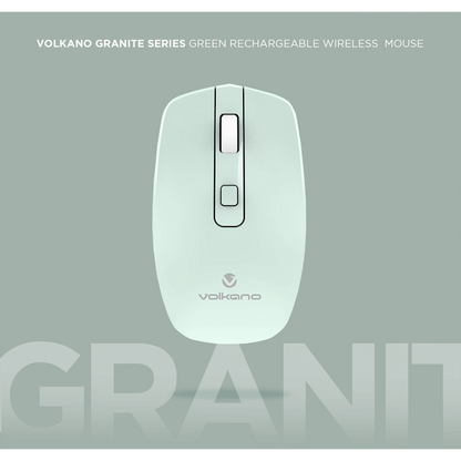 Volkano Granite Series Rechargeable Wireless Mouse - Green