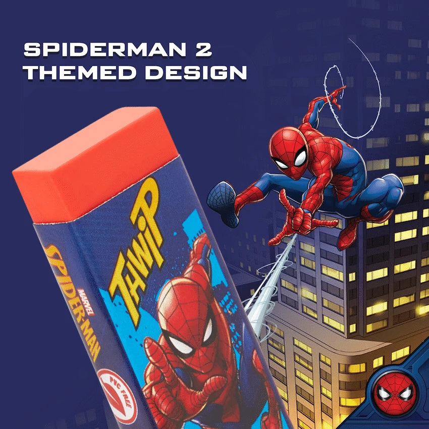 Spiderman 2 Pastel Primary Erasers. Multi