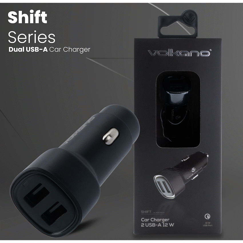 Volkano Shift Series 2 USB-A 12w Car Charger