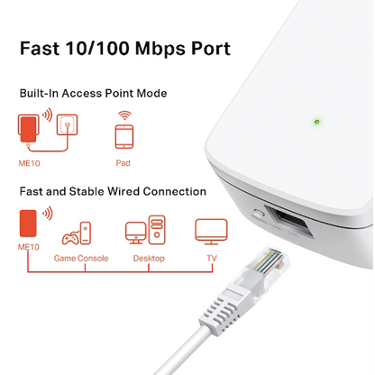 TP-Link Mercusys ME10 300Mbps Wi-Fi Range Extender