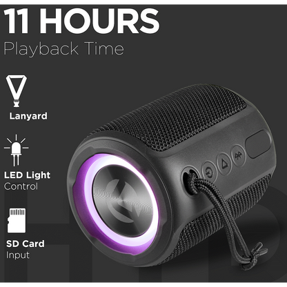 Volkano Hydro Series IPX7 Bluetooth Speaker - Black