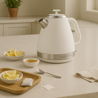 Boden Stark 1.7l Stainless Steel Kettle - White