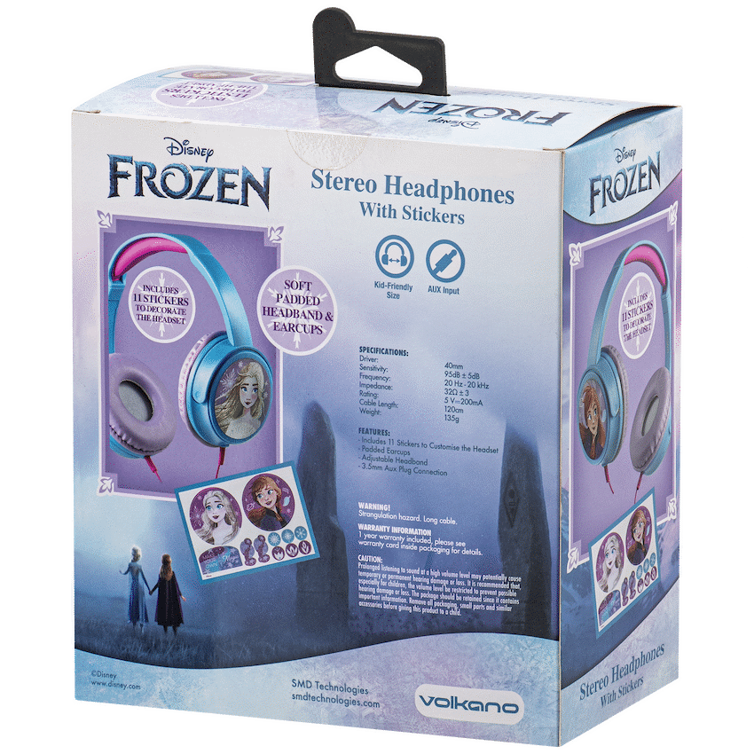 Frozen Auxiliary Headphones with Stickers