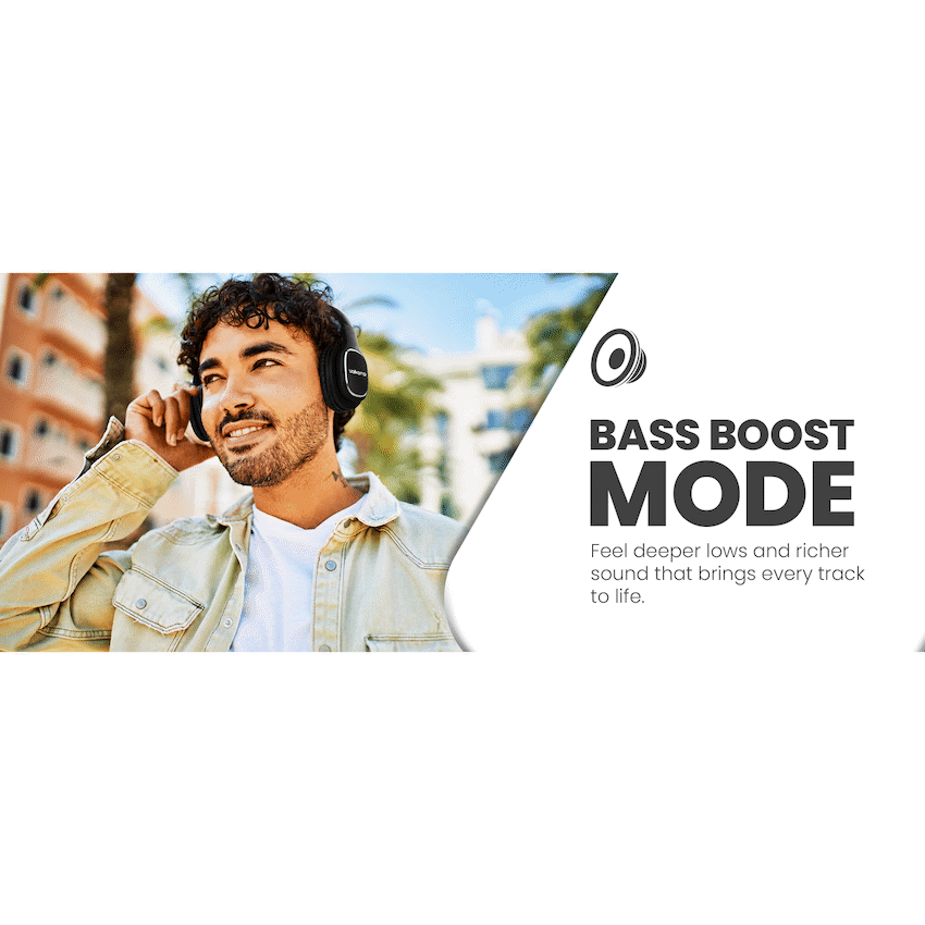 Volkano Phonic Series Bluetooth Full Size Headphones - Black