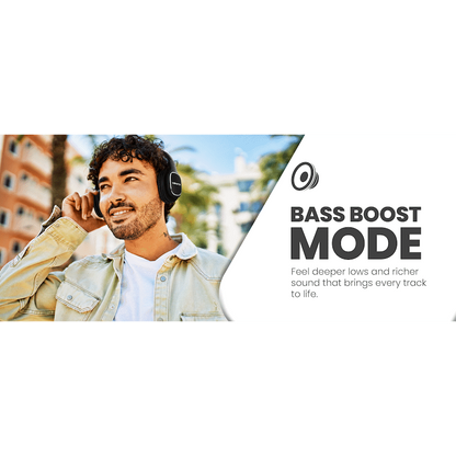 Volkano Phonic Series Bluetooth Full Size Headphones - Black