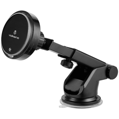 Volkano Sentinel Series Qi2.2 Magnetic Wireless Charging Car Dash Mount Phone Holder - Black