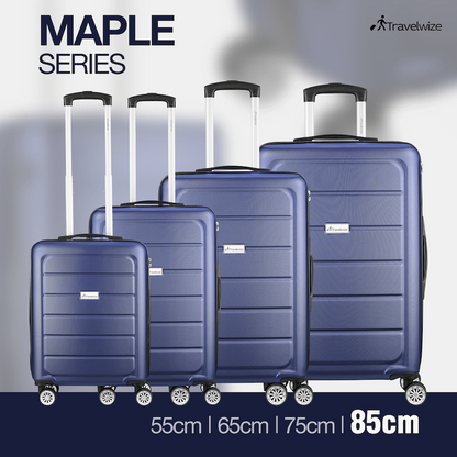 Travelwize Maple ABS 85cm 4-Wheel Spinner Luggage - Navy