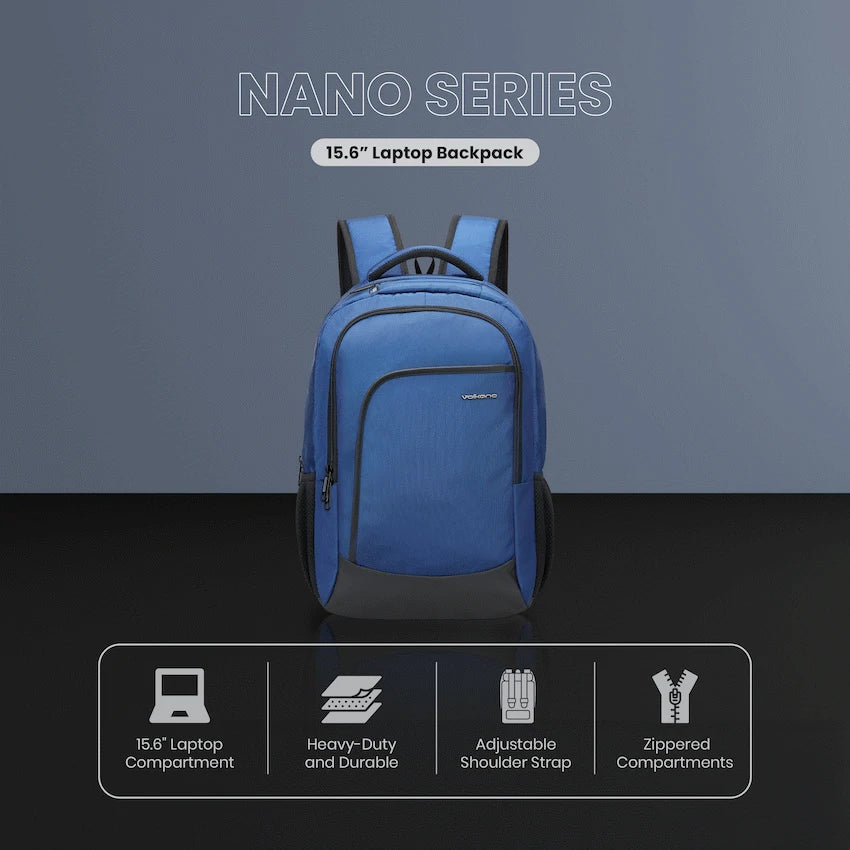 Volkano Nano 15.6" Laptop Backpack - Navy