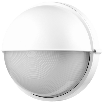 Ellies Arc Series - Large AC Round Bulkhead - Aluminium + Glass - E27 Base -WT