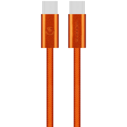 Volkano Weave Series 60w USB C to USB C 1.2m-Orange