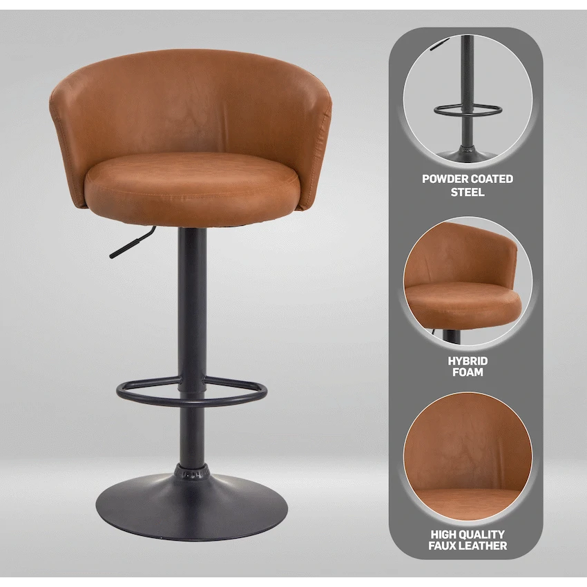 Everfurn Titan Barstool - Tan