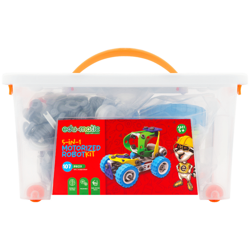 Edu-matic Flexi Build Robot Kit (107 pcs)