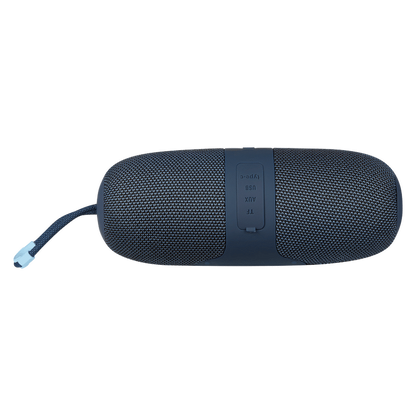 Volkano Flow Series Portable Bluetooth Speaker - Blue with Blue Buttons